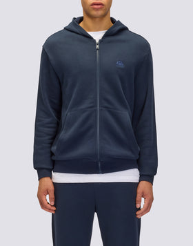 FELPA UOMO CON CAPPUCCIO E ZIP CENTRALE
