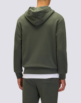 FELPA UOMO CON CAPPUCCIO E ZIP CENTRALE
