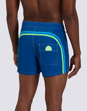 ICONIC TAFFETA FIXED WAIST SHORT SWIMSUIT