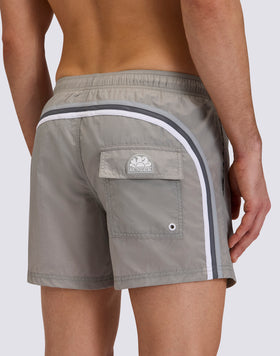 MAILLOT DE BAIN COURT À TAILLE ÉLASTIQUE CRINKLED