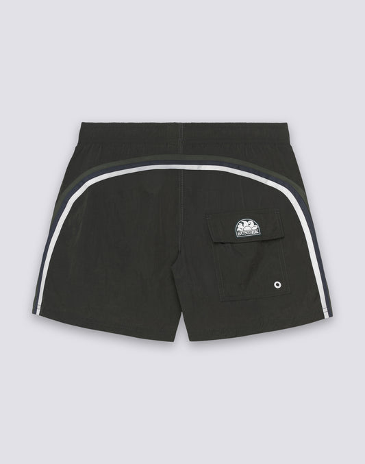 MAILLOT DE BAIN COURT TAILLE ÉLASTIQUÉE FROISSÉE