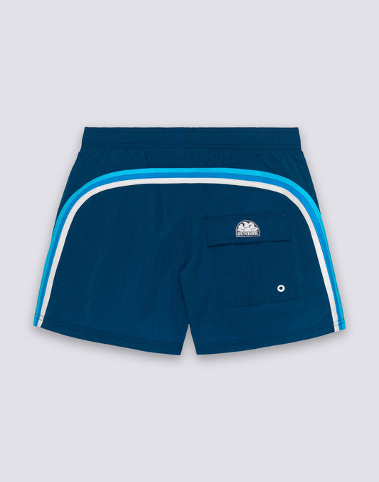 MAILLOT DE BAIN COURT TAILLE ÉLASTIQUÉE FROISSÉE