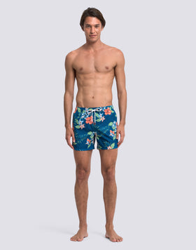 COSTUME DA BAGNO UOMO CORTO VITA ELASTICATA POLIESTERE RICICLATO REPREVE® CON STAMPA ISLAND BLISS