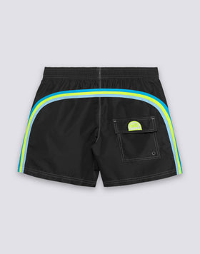 SHORT DE BAIN À TAILLE ÉLASTIQUE TAFFETA ICONIQUE