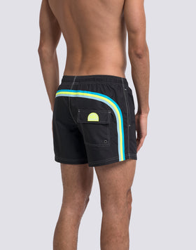 SHORT DE BAIN À TAILLE ÉLASTIQUE TAFFETA ICONIQUE