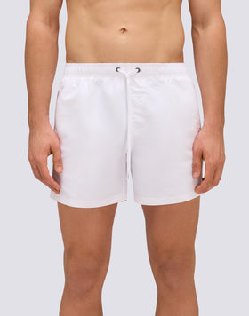 ICONIC TAFFETA SHORT SWIMSUIT WITH ELASTICATED WAIST