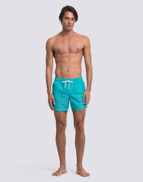 SHORT DE BAIN À TAILLE ÉLASTIQUE TAFFETA ICONIQUE
