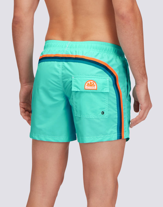 ICONIC TAFFETA SHORT SWIM SHORTS WITH AN ELASTICATED WAISTBAND