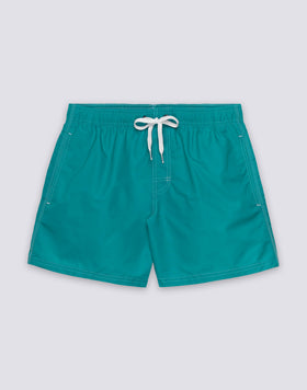 ICONIC TAFFETA SHORT SWIMSUIT WITH ELASTICATED WAIST