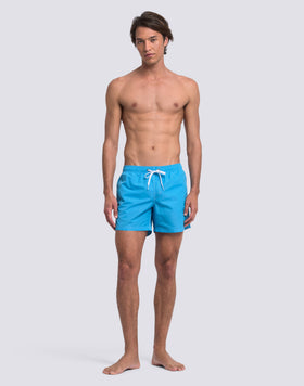 MAILLOT DE BAIN COURT TAILLE ÉLASTIQUÉE TAFFETAS ICONIQUE DRAPEAU ITALIEN