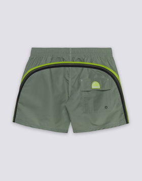 ICONIC TAFFETA MEN'S SHORT ELASTIC WAIST SWIMSHORTS
