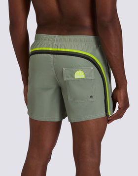 ICONIC TAFFETA MEN'S SHORT ELASTIC WAIST SWIMSHORTS