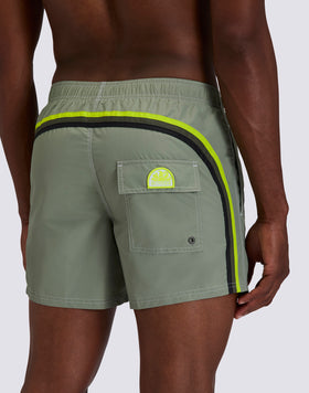 ICONIC TAFFETA MEN'S SHORT ELASTIC WAIST SWIMSHORTS