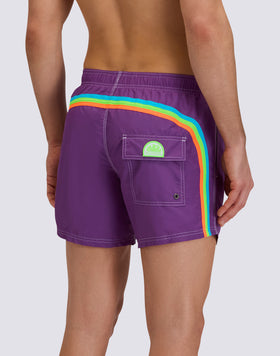 ICONIC TAFFETA MEN'S SHORT ELASTIC WAIST SWIMSUIT