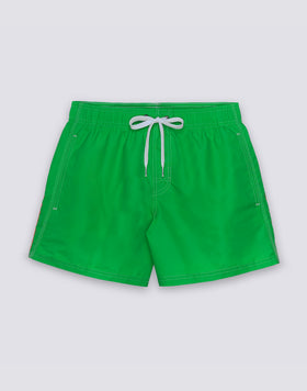 ICONIC TAFFETA SHORT SWIMSUIT WITH ELASTICATED WAIST