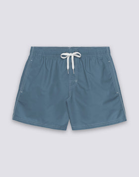 ICONIC TAFFETA SHORT SWIMSUIT WITH ELASTICATED WAIST
