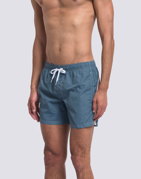 ICONIC TAFFETA SHORT SWIMSUIT WITH ELASTICATED WAIST