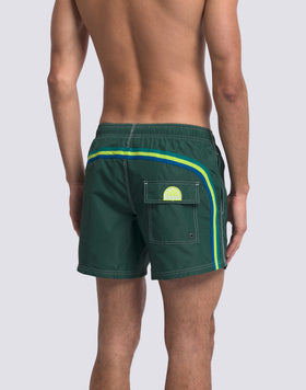 ICONIC TAFFETA MEN'S SHORT ELASTIC WAIST SWIMSUIT