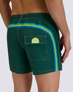 ICONIC TAFFETA MEN'S SHORT ELASTIC WAIST SWIMSUIT