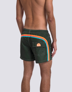 SHORT DE BAIN À TAILLE ÉLASTIQUE TAFFETA ICONIQUE