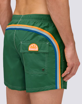 BAÑADOR CORTO CON CINTURA ELÁSTICA ICONIC TAFFETA