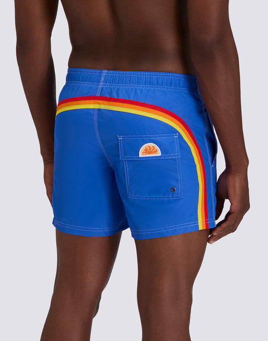 ICONIC TAFFETA MEN'S SHORT ELASTIC WAIST SWIMSUIT