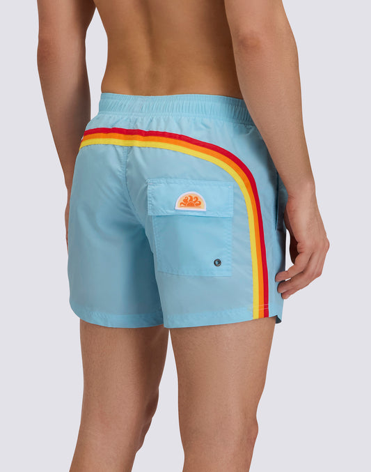 BAÑADOR CORTO CON CINTURA ELÁSTICA ICONIC TAFFETA