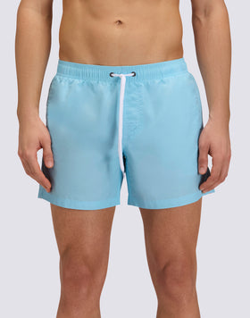 ICONIC TAFFETA SHORT SWIMSUIT WITH ELASTICATED WAIST