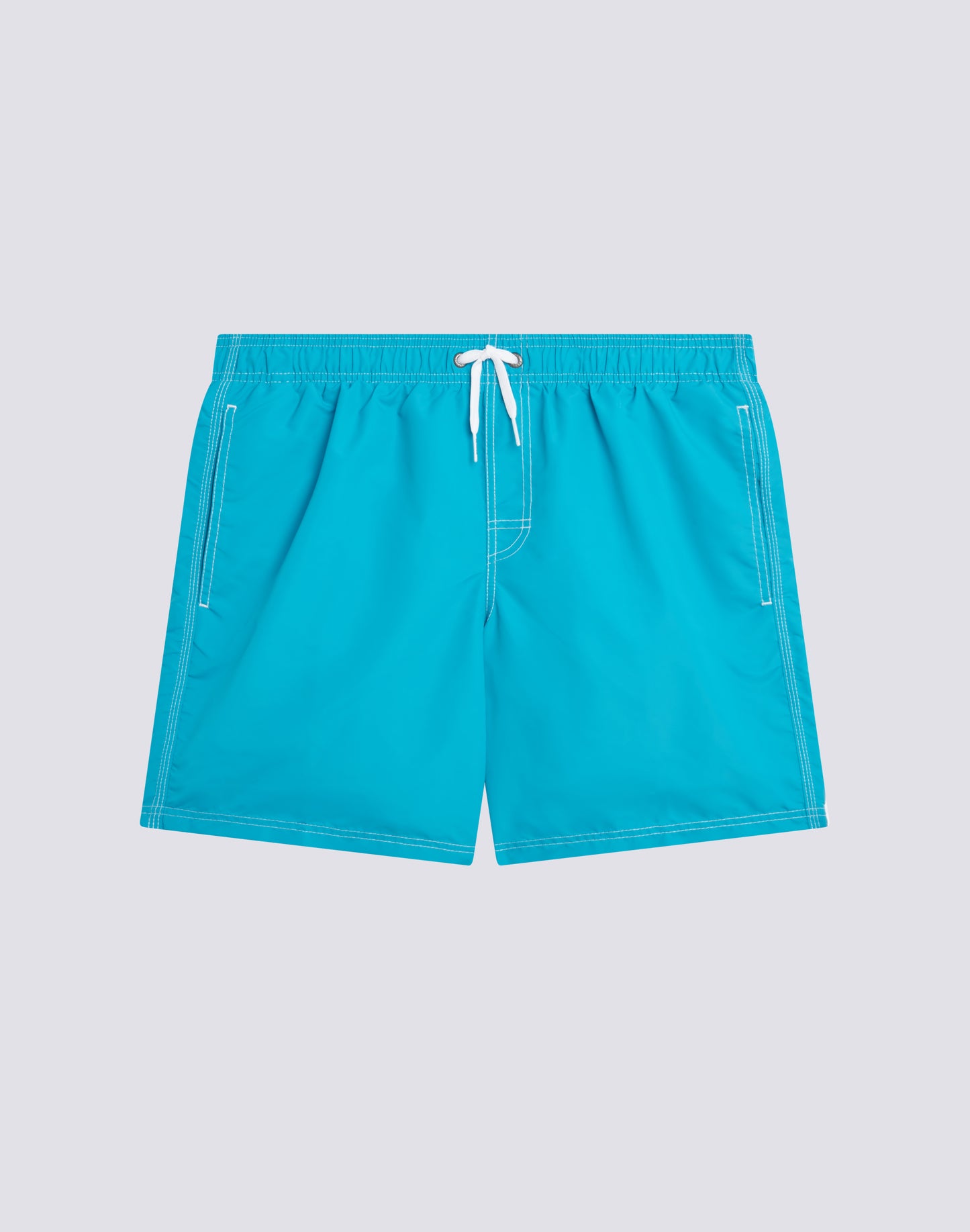 ICONIC TAFFETA STRETCH WAIST SWIM TRUNKS