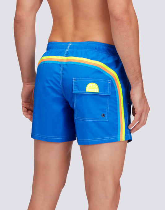 ICONIC TAFFETA SHORT SWIM SHORTS WITH AN ELASTICATED WAISTBAND