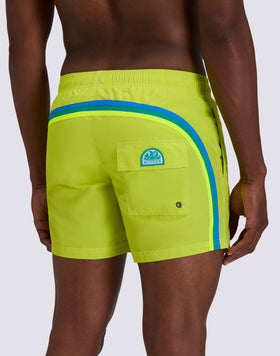 ICONIC TAFFETA MEN'S SHORT ELASTIC WAIST SWIMSUIT