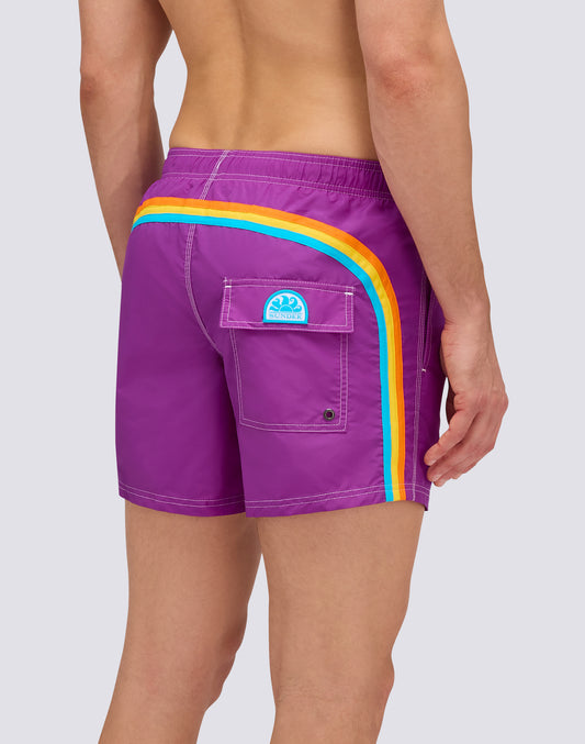 BAÑADOR CORTO CON CINTURA ELÁSTICA ICONIC TAFFETA