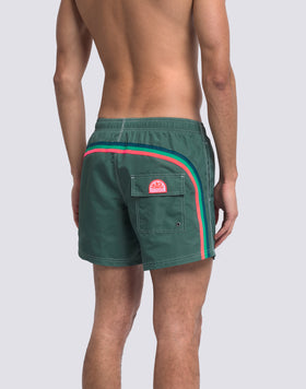 ICONIC TAFFETA SHORT SWIMSHORTS WITH ELASTIC WAIST