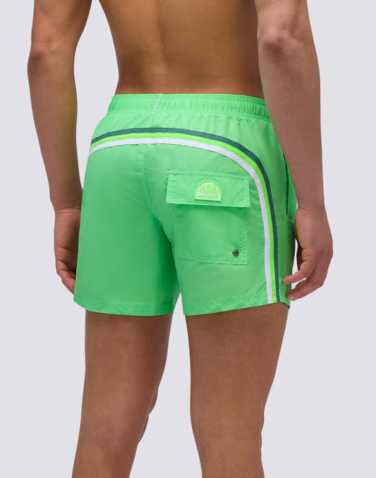 SHORT DE BAIN À TAILLE ÉLASTIQUE TAFFETA ICONIQUE