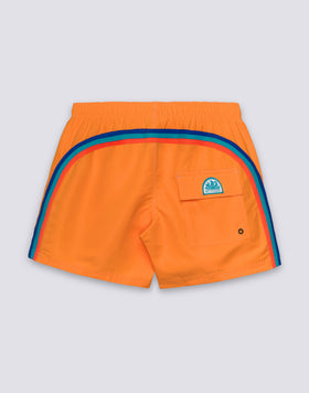 MAILLOT DE BAIN COURT EN TAFFETAS POUR HOMME À TAILLE ÉLASTIQUE
