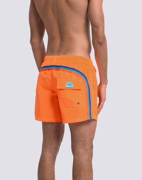 ICONIC TAFFETA MEN'S SHORT ELASTIC WAIST SWIMSHORTS