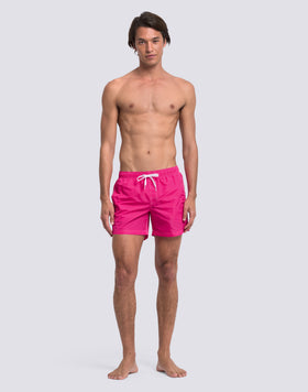 ICONIC TAFFETA SHORT SWIMSUIT WITH ELASTICATED WAIST