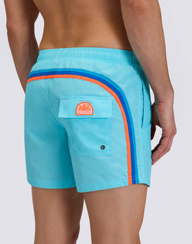 ICONIC TAFFETA MEN'S SHORT ELASTIC WAIST SWIMSHORTS
