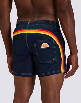 ICONIC TAFFETA MEN'S SHORT ELASTIC WAIST SWIMSHORTS