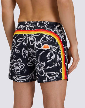 COSTUME DA BAGNO UOMO CORTO VITA ELASTICATA STAMPA ARCHIVE HIBISCUS SK23