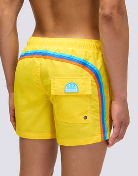 COSTUME CORTO A PANTALONCINO ICONIC TAFFETA CAPSULE PELO - BEACH FRENCH BULLDOG