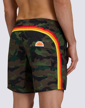 MID-RISE SWIMSHORTS WITH REPREVE® RECYCLED POLYESTER CAMOU PRINT