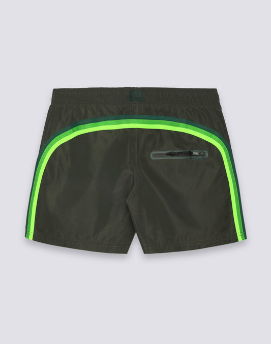 SHORT DE BAIN COURT TAILLE ÉLASTIQUÉE MEMORY