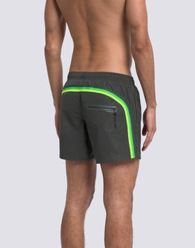 SHORT DE BAIN COURT TAILLE ÉLASTIQUÉE MEMORY