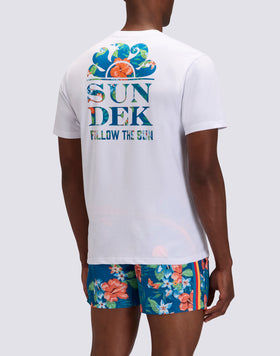 T-SHIRT HOMME AVEC IMPRIMÉ BLISS SUNDEK SUIVEZ LE SOLEIL