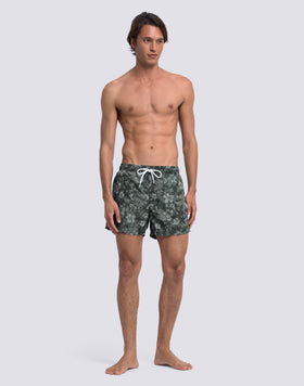 COSTUME DA BAGNO UOMO CORTO VITA ELASTICATA STAMPA HIBI PAISLEY IN POLY RICICLATO
