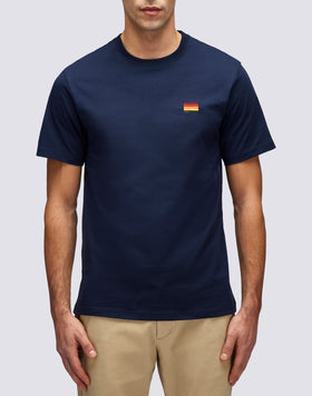 CAMISETA CON BORDADO TRICOLOR