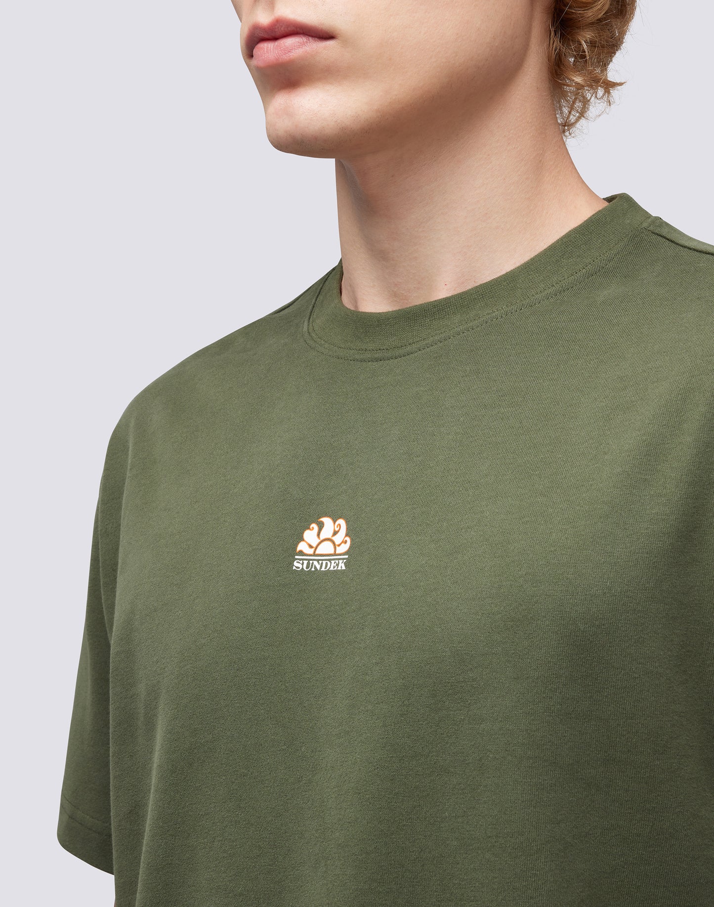 CREW NECK COTTON T-SHIRT WITH LOGO