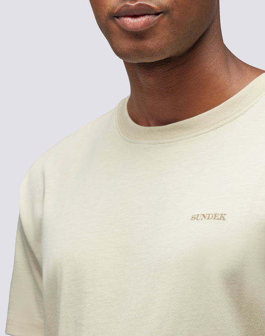 CREW-NECK T-SHIRT WITH EMBROIDERED LOGO