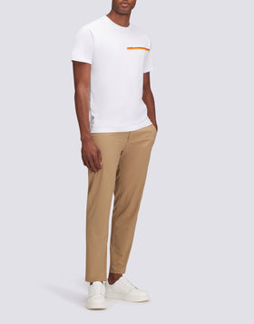 T-SHIRT WITH TRICOLOUR DETAIL